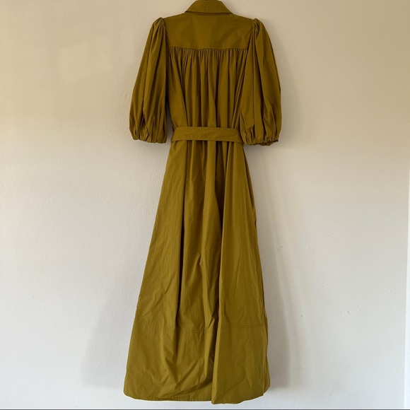 🛑 SOLD 🛑 AJE Casablanca Puff Sleeve Shirt Dress Olive • Size 4 • RRP $495 - Picture 6 of 14